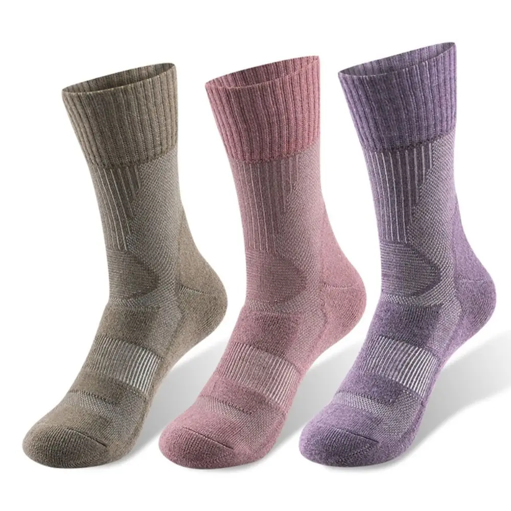 

Повседневные носки из нечетки мериносовой шерсти, утепленные зимние теплые носки для альпинизма, дышащие термоноски для мужчин и женщин