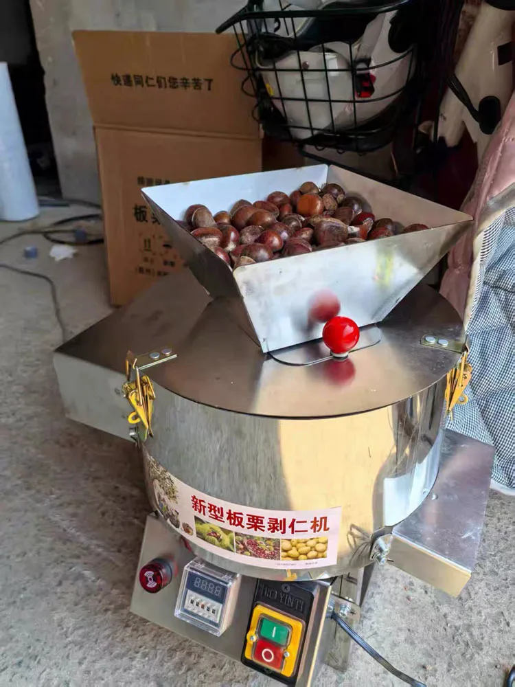 Automatic Commercial Machine Chestnut Sheller Small Shelling Peeling Chestnut