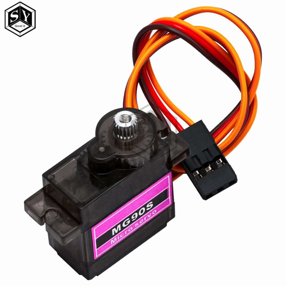 BAISHUN  1pcs/5pcs MG90S Metal gear Digital 9g Servo For Rc Helicopter plane boat car MG90 9G IN STOCK