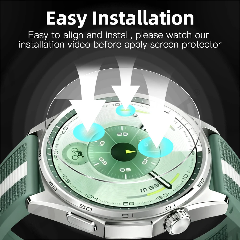 화웨이 워치 GT 6 프로 46mm 41mm용 9H 강화유리, 프리미엄 스크린 보호필름 내... - 2