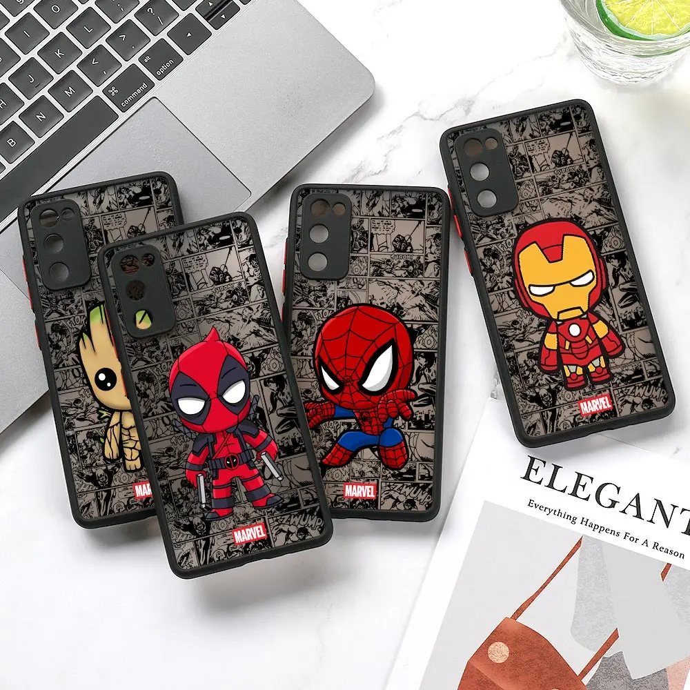 

Marvel Deadpool Spiderman Case For Samsung Galaxy A56 A55 A54 A36 A26 A53 A52 A34 A14 A06 A16 A21S A25 A32 A33 Matte Phone Cover