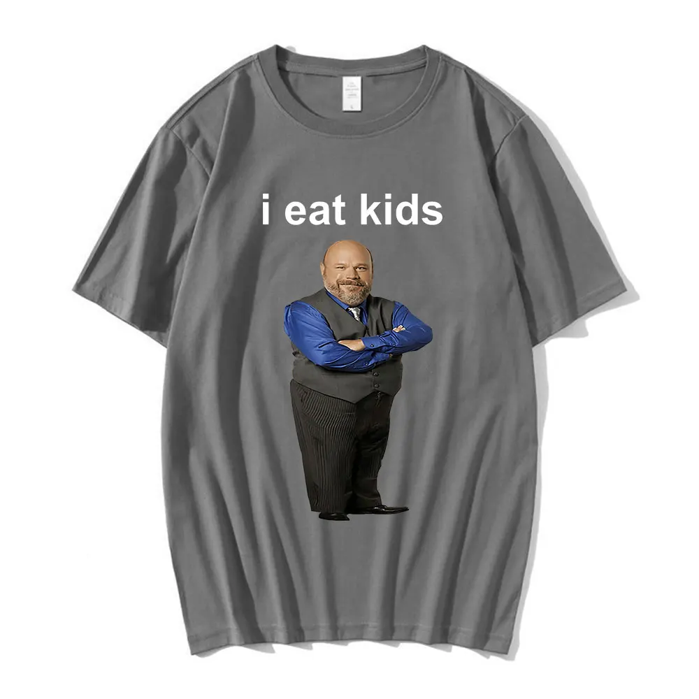 Bertram Eats Kids T-shirt I Eat Kids Men Women Pure Cotton Short Sleeve T-shirts Casual Loose T Shirt Tops Harajuku Streetwear