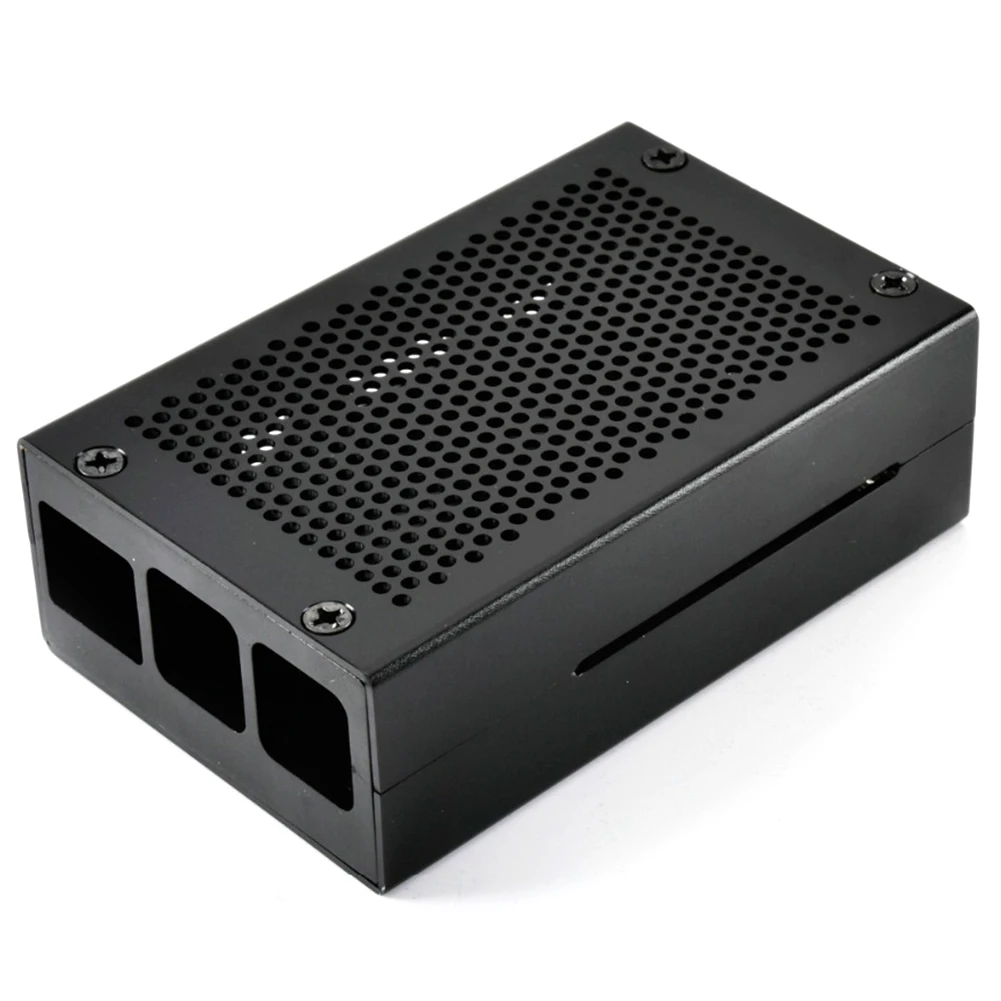 Beschikbare Raspberry Pi 3 Model B+ behuizing Aluminium behuizing Compatibel met Raspberry Pi 3 Model B Ook (zwart)
