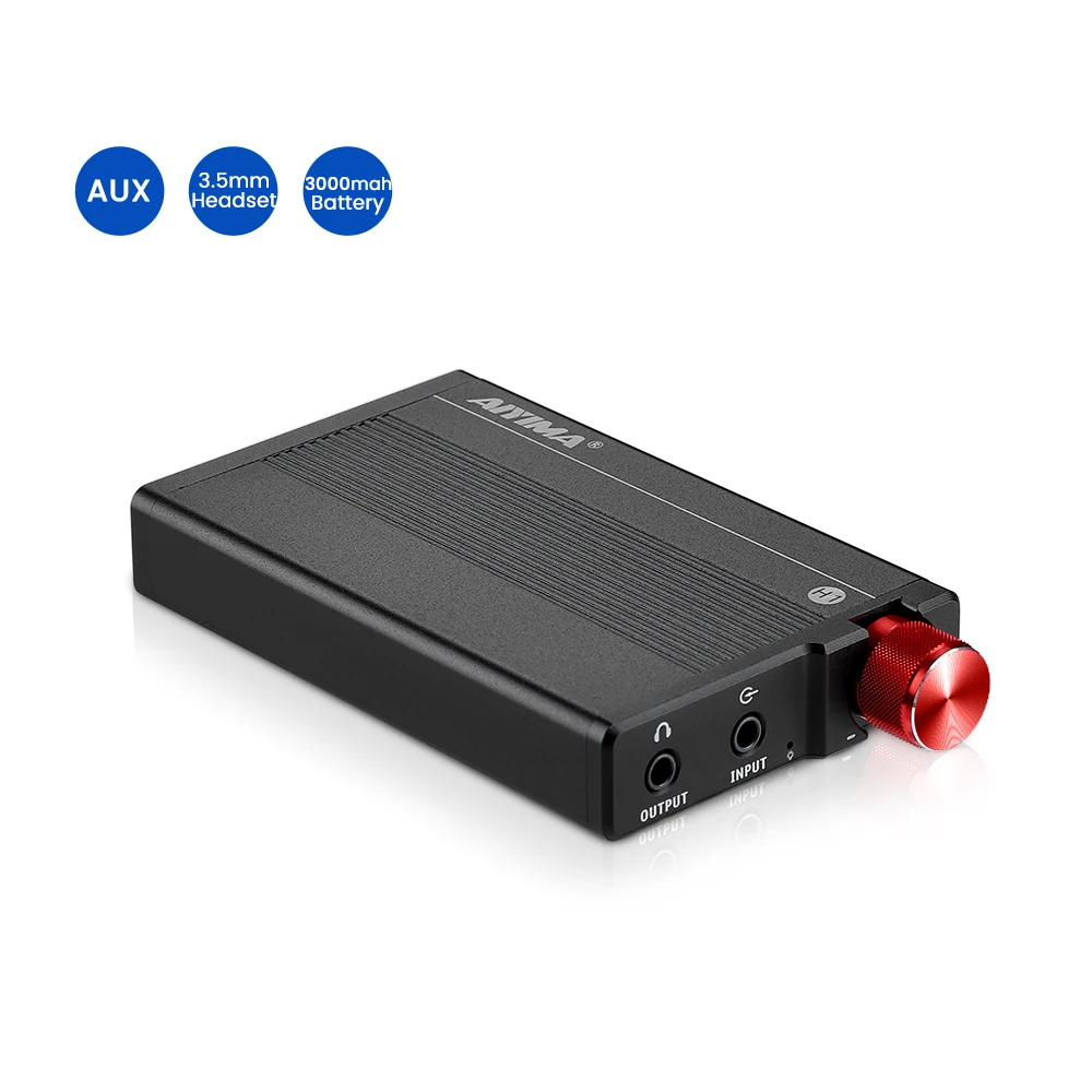 AIYIMA Audio H1 Dual JRC5532 OPA Amp Mini HIFI Power Headphone Amplifier Portable Ear Amplifier For MP3 Tablets Mobile Phone DIY