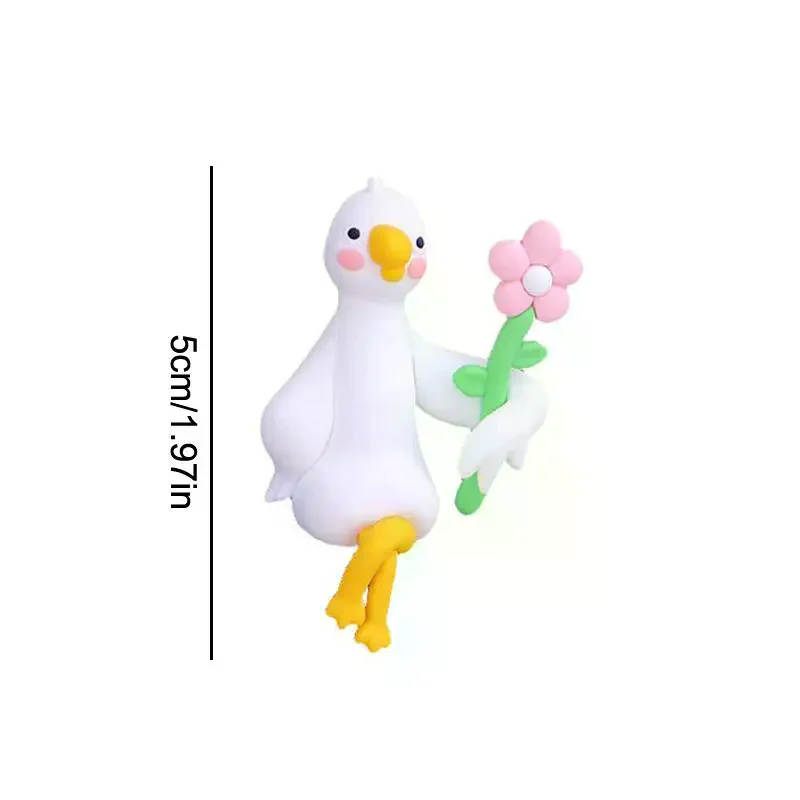 Chic and Comical 3D Duck Decor for Sprucing Up Desks Car Dashboards or TV Monitors