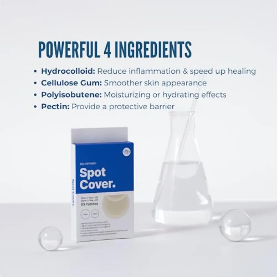 Oldam بقعة غطاء التصحيح الغروانية المائية حب الشباب بثرة التصحيح لتغطية Zits والعيوب بقعة ملصقات للوجه نباتي وقسوة