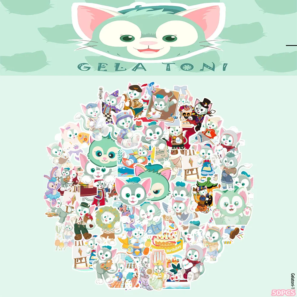55 قطعة دمية جيلاتوني الكرتون الطرفية ملصقات الهاتف المحمول كتيب الثلاجة دفتر ملصقات الزخرفية ملصقات
