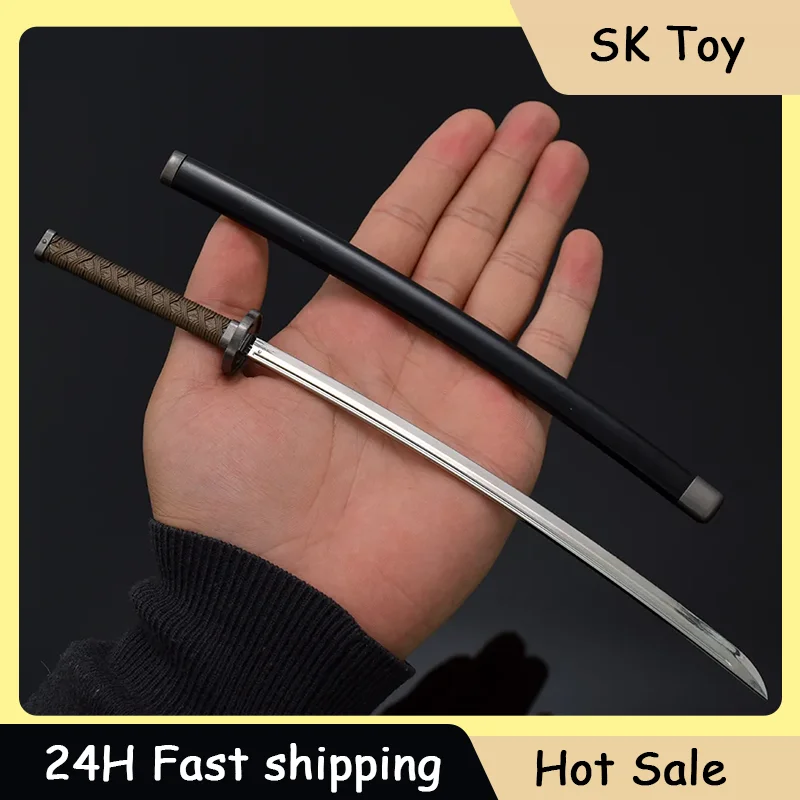 

26cm Eldenn Game Peripheral Uchigatana Samurai Katana Toy Knife Decorations Sword Metal Desktop Ornaments Gifts Collections