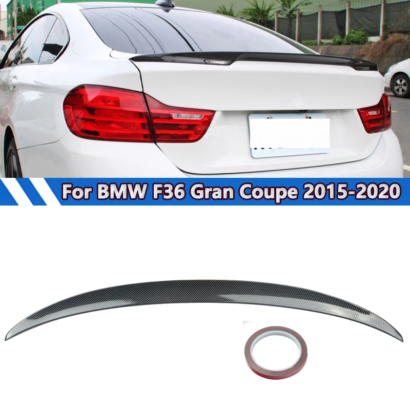 

Rear Trunk Spoiler Lip Highkick For 2014-2020 BMW 4-Series F36 Carbon Fiber Look Rear Tail Wings Magickit