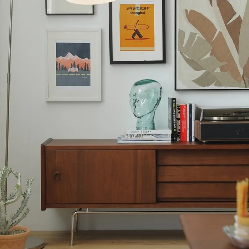 Retro Licht Luxus Bücherregale TV Schrank Kaffee Kombination Wohnzimmer Lagerung Bücherregal Hause Boden Schrank Möbel Estante JTB