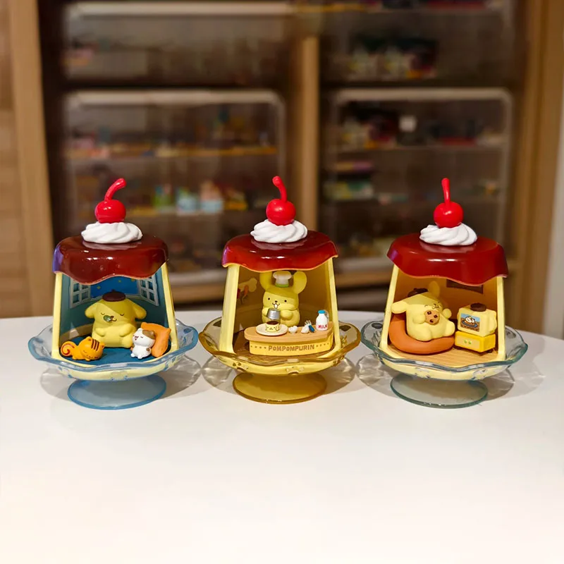 Rement Sanrio Series Genuine Collection Miniature Scene Kawaii Blind Box Action Figure Adorable Anime Doll Fidgets Toy Gift view 5