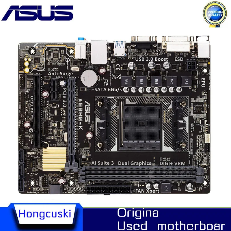 

Used For ASUS A68HM-K original motherboard Socket FM2+ fm2 DDR3 16G A68 Desktop Motherboard