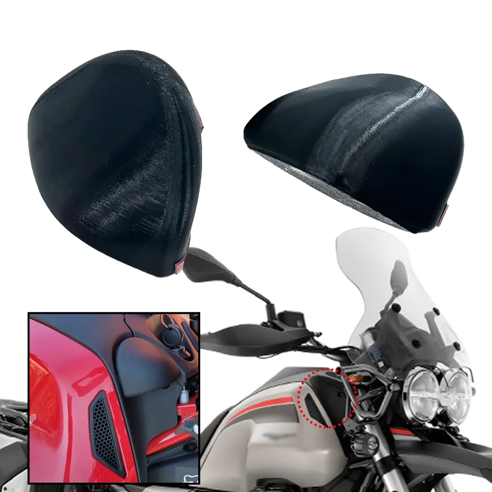 

Motorcycle Accessories Diversion Windshield Spoiler Rubber Block Fit For Moto Guzzi V85tt V 85 TT 2021-2024 Air flow Deflector