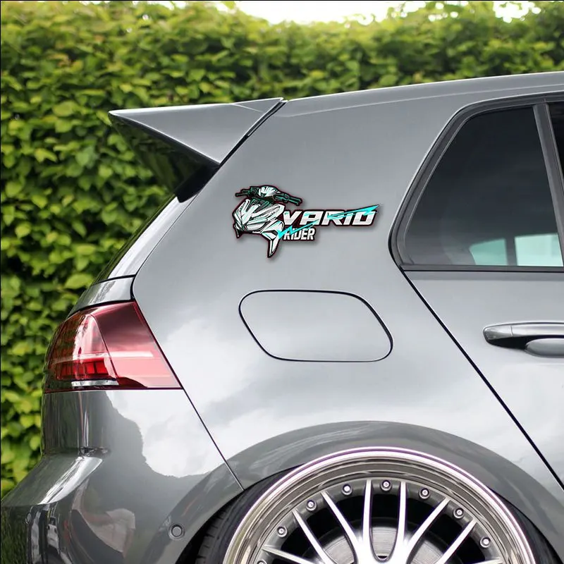 1 Buah Stiker Dekorasi Motor & Mobil Vario Rider (Futuristik) untuk Mobil, Laptop, Ponsel, Buat Kustomisasi
