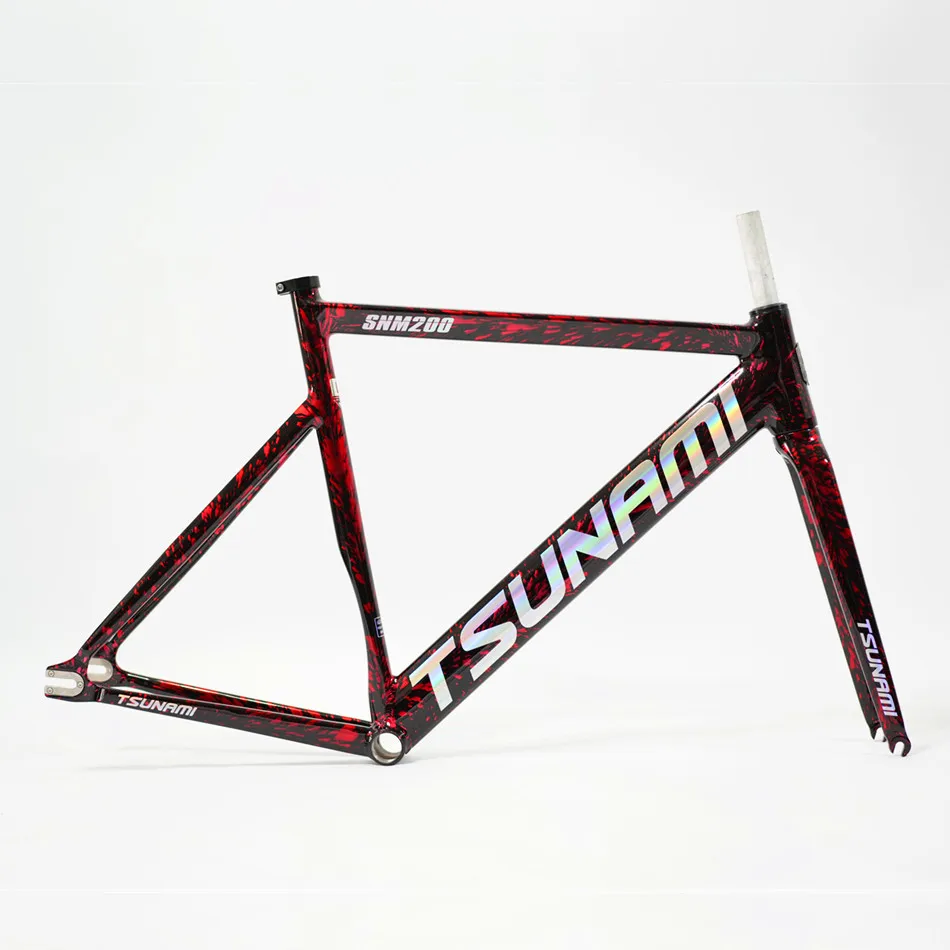 TSUNAMI SNM200 Frameset 700C Aluminum Fixed Gear Bike Frame Racing Track Fixie M/L Size High Quality Single Speed Bicycle Parts