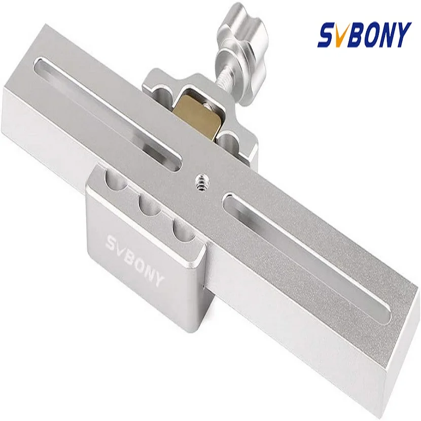 Svbony All Metal Aluminum Universal 8 Bores Silver Dovetail Plate & Dovetail 35mm with Brass Screws for Astronomical Telescope