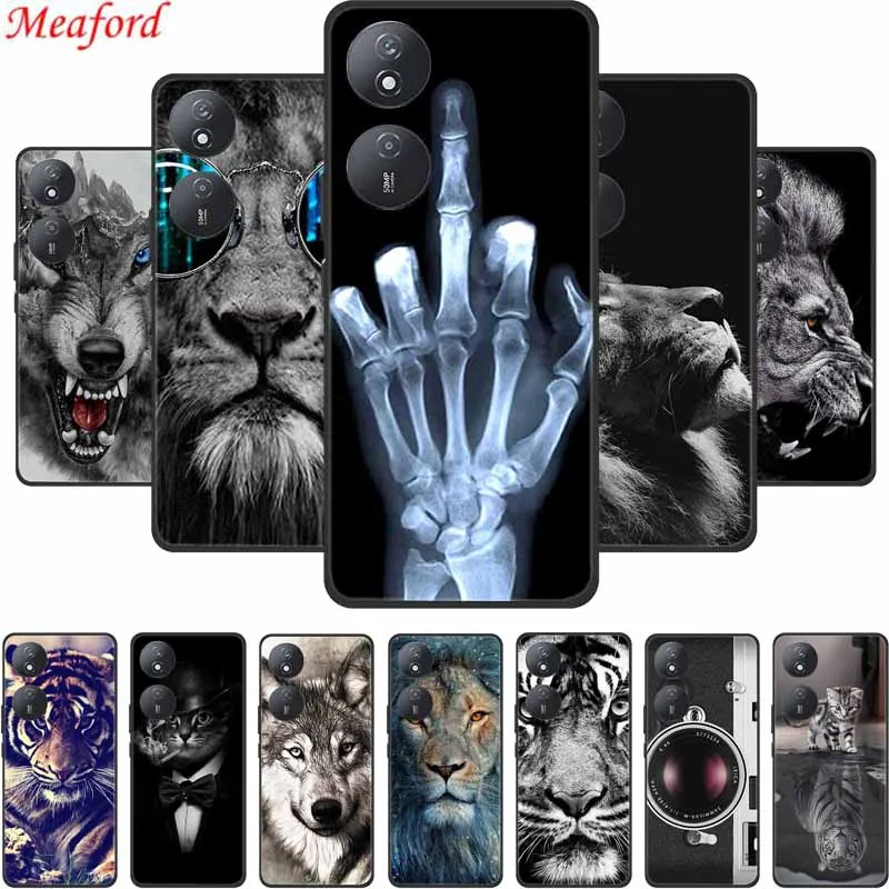 For Honor X7b Case CLK-LX1 CLK-LX2 CLK-LX3 Black Silicone Soft Phone Case For Honor X7b 5G Back Cover Case HonorX7b X 7 b 6.8