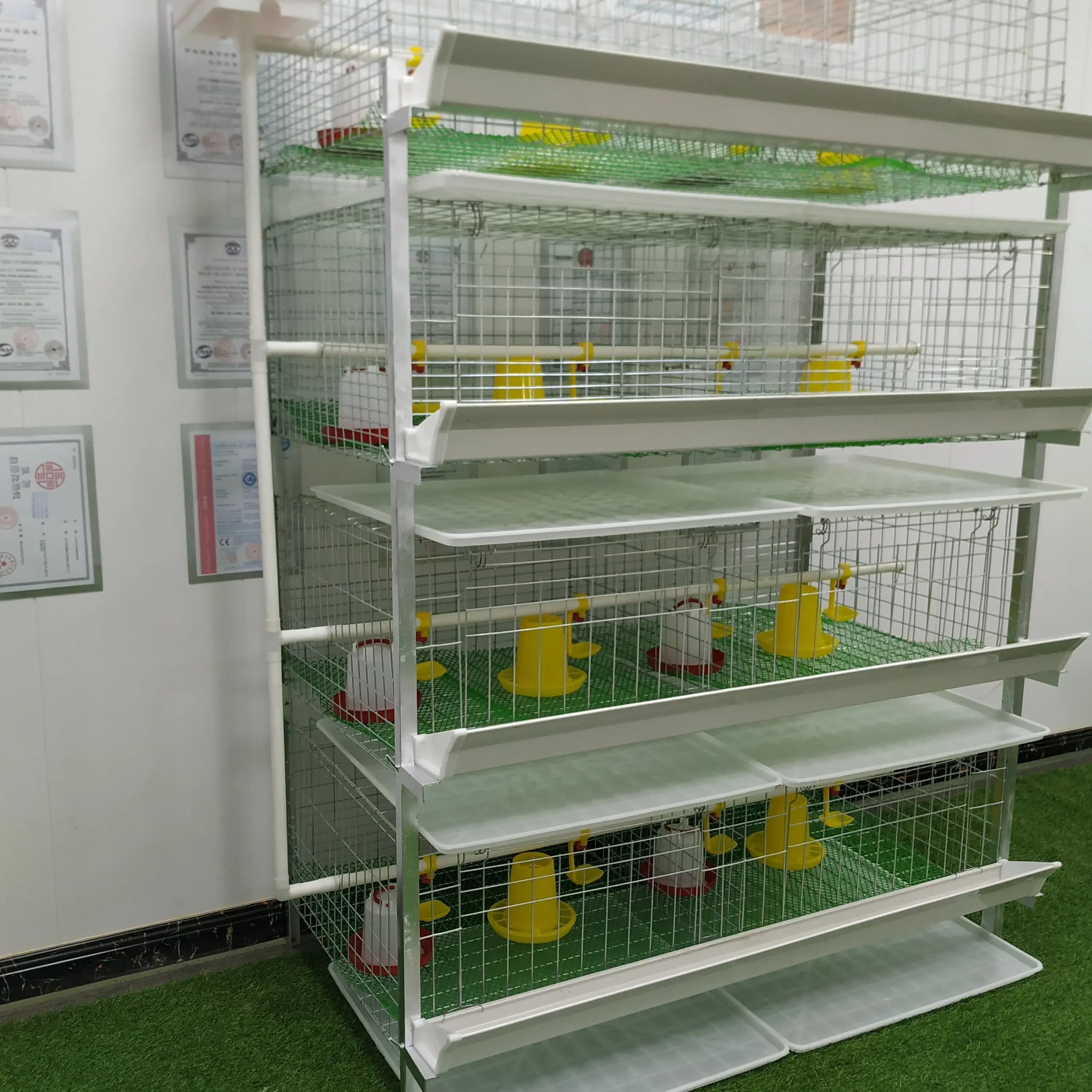 H Type Galvanized 3/4 Tiers Capacity 120-320 Birds Baby Chickens Pullet Brooder Cage Poultry Equipment For Farm In Uganda