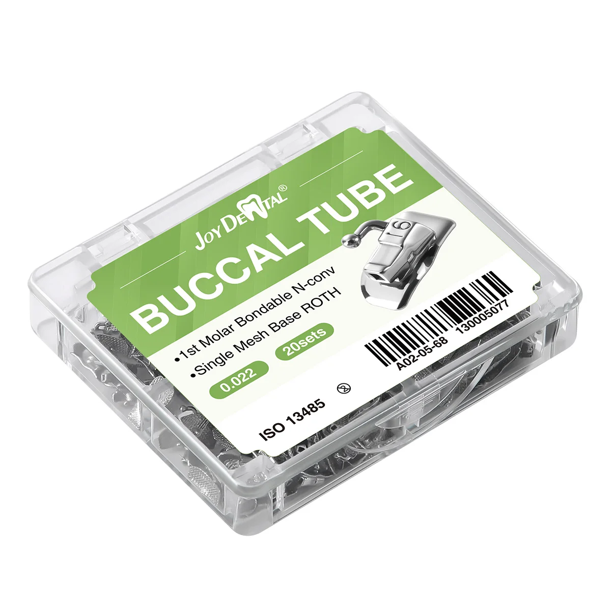 20Sets Dental Kieferorthopädische Bukkalröhrchen für Backenzähne MIM Monoblock Mesh Base Bonding Nicht Cabrio Roth MBT 0,022/0,018 – Detail 7