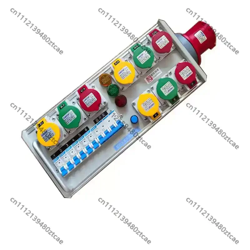9 Way Suitcase Stage Power Breakout Box With Main Switch For Performance Lighting Audio Large Screen