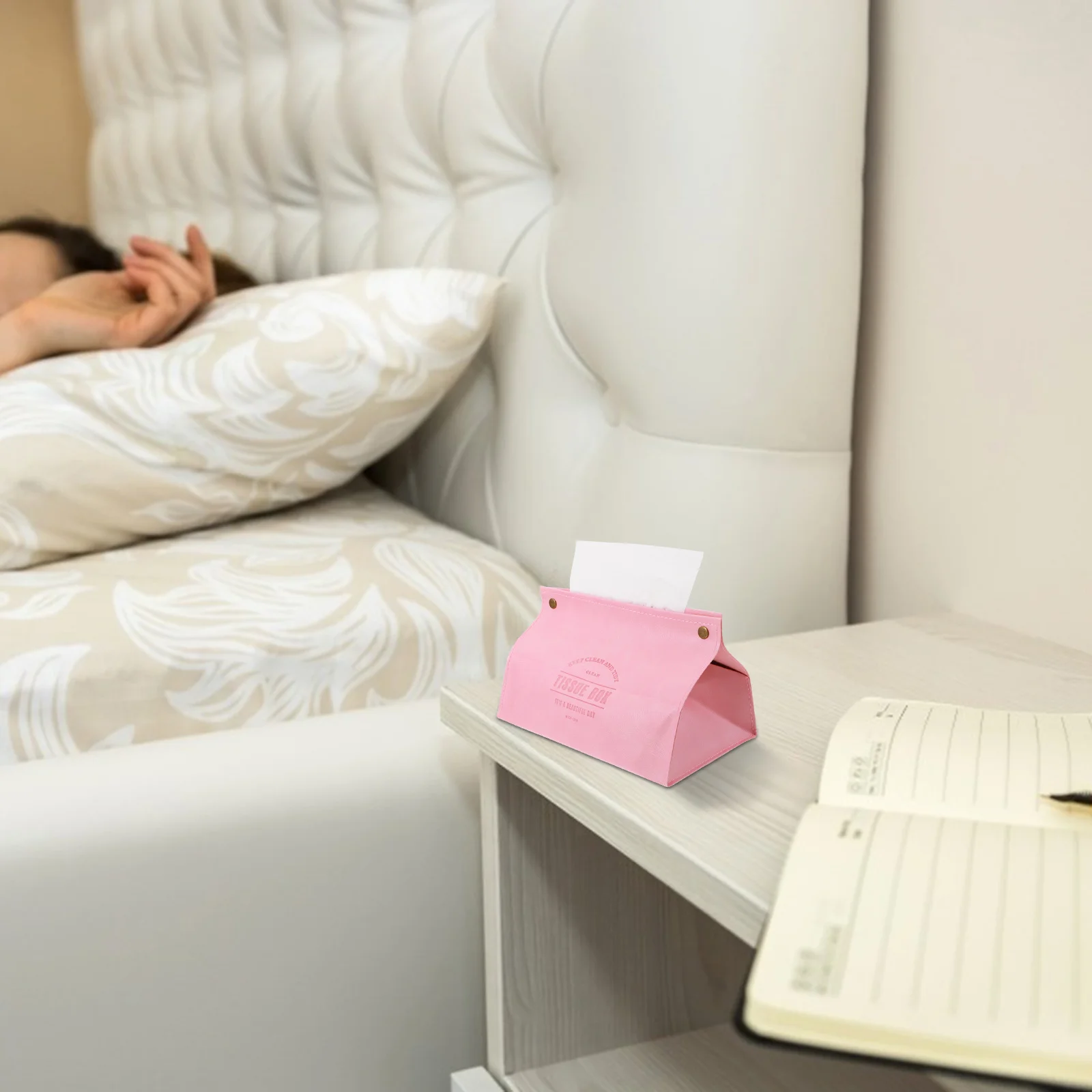 1pc Soft Tissue Box Premium Napkin Storage Container For Home Car Tissue Organizer Paper Towel Holder Recyclable