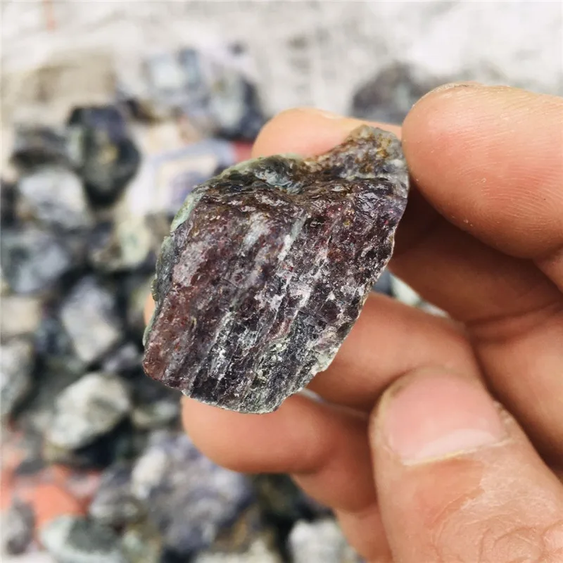 1000g natural crystal stone blood drop cordierite mineral specimen