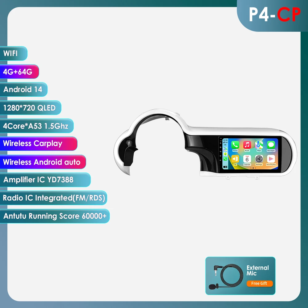 2din Android13 Autoradio Voor Renault Twingo 2014-2024 Auto Multimediaspeler Autoradio Navigatore Draadloze Carplay 360Camera