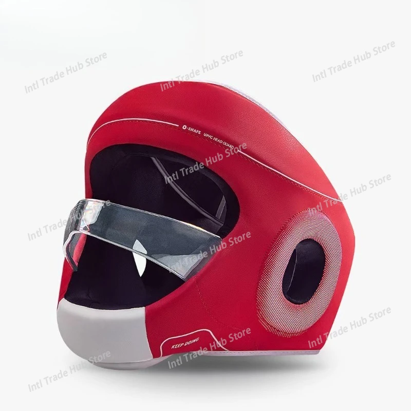 Adjustable Children Adult Sanda Muay Thai Boxing Helmet W/Insert Mask Kick Martial Arts Combat Headgear Training Equipment EO
