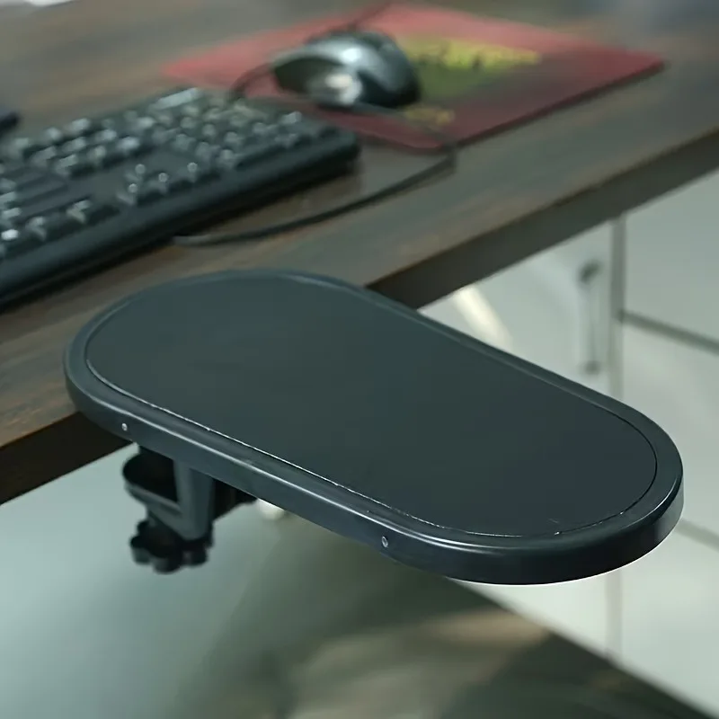Rotating Computer Arm Rest Pad Attachable Ergonomic Keyboard Armrest Extender Adjustable Desktop Wrist Rest Support