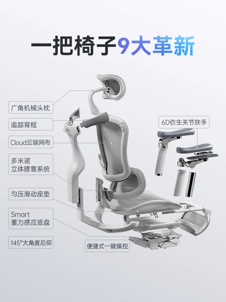 

Ergonomic chair Computer chair Office boss Sedentary e-sports man-machine study seat