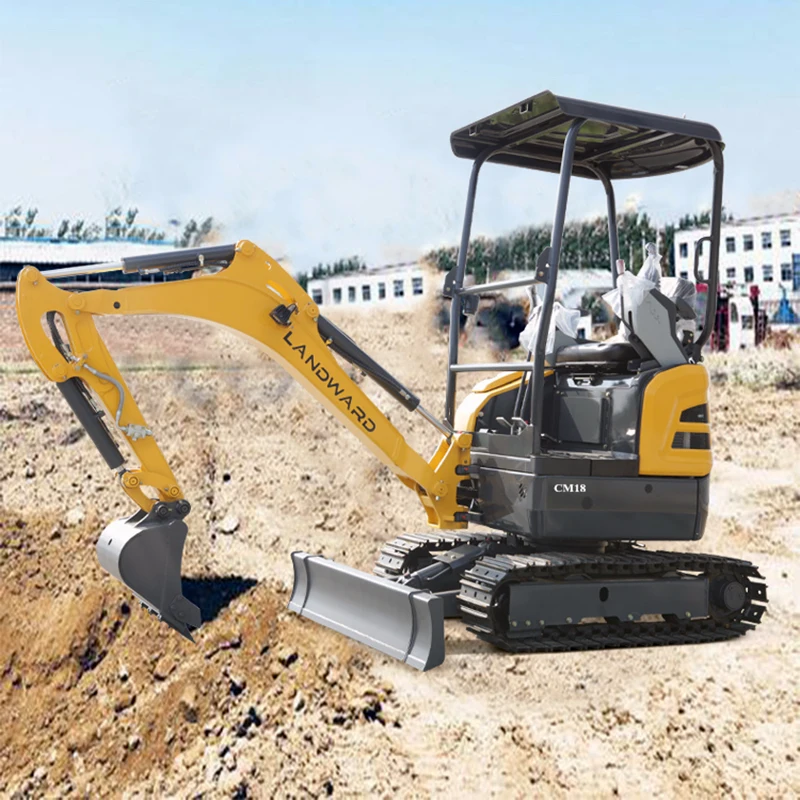 Agricultural Machinery Mini Excavator 1.8 Tons Crawler Hydraulic Mini Excavator Home Use 2 Tons Mini Digger Bagger Customized