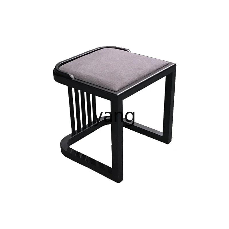

LH new Chinese solid wood square stool Zen low stool leisure stool household ash wood furniture