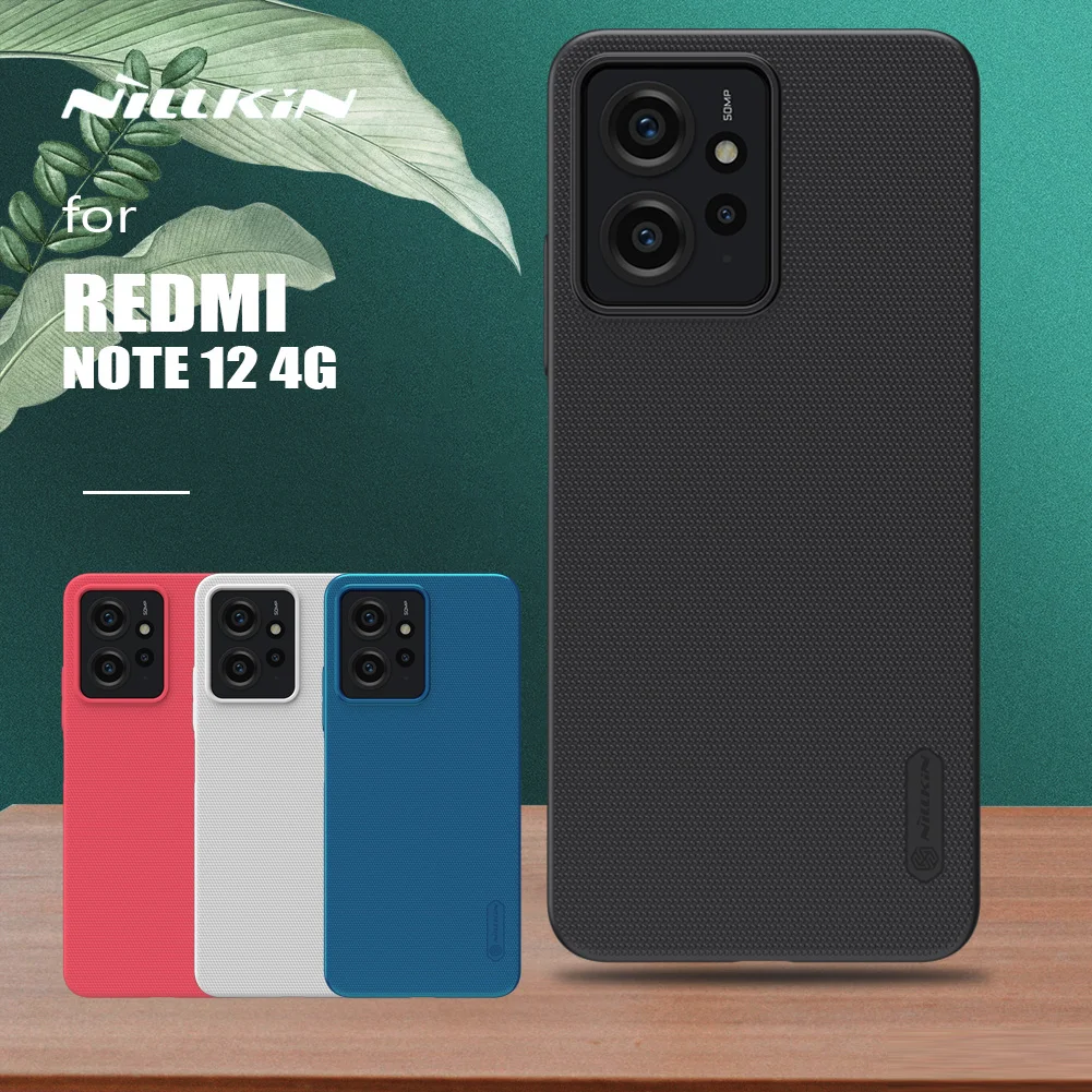 Nillkin for Xiaomi Redmi Note 12 4G Case Super Frosted Shield Ultra-Thin Hard Back Cover for Xiaomi Redmi Note 12 4G Matte Case