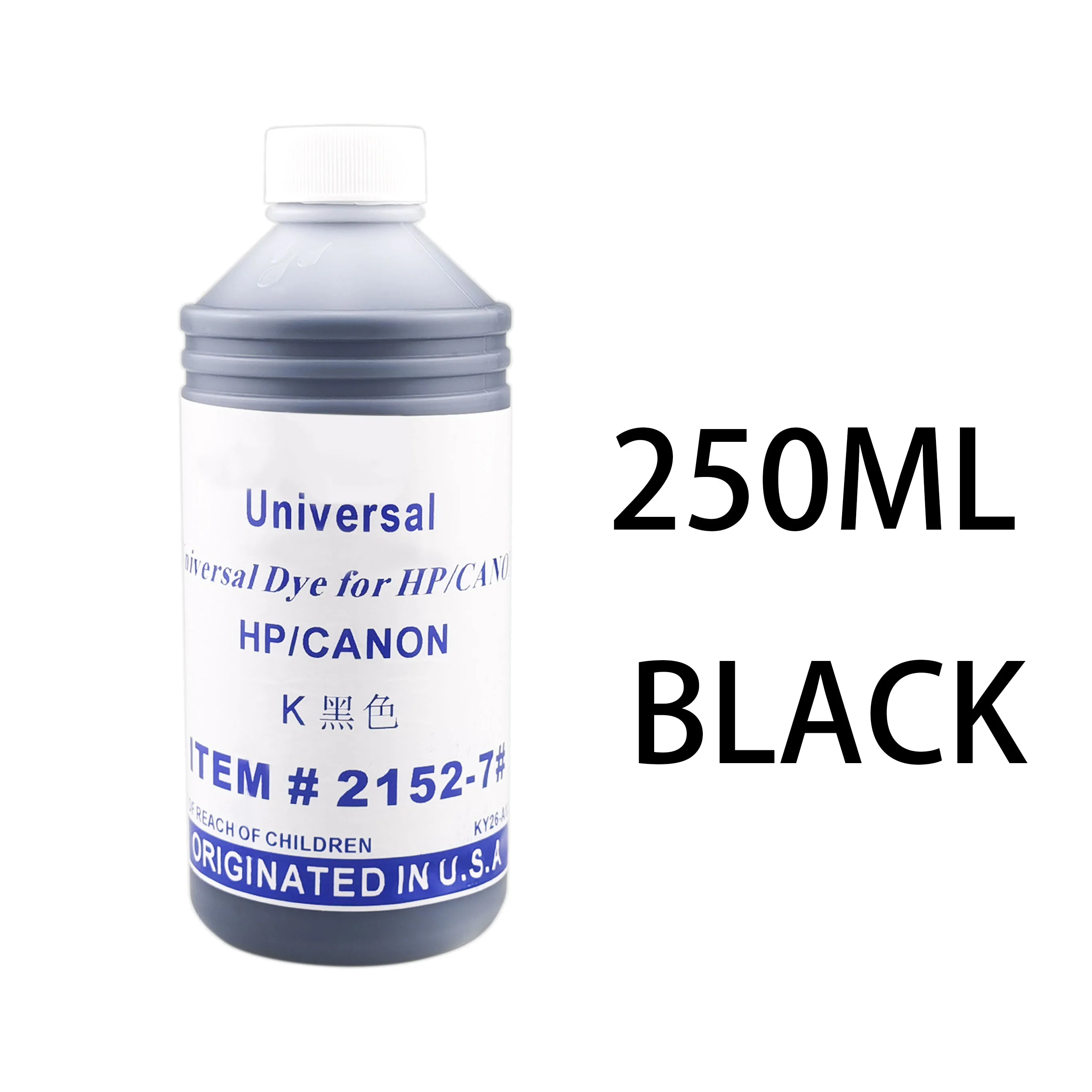 250ml Dye Ink Kit Universal Compatible For HP Deskjet Inkjet Printer Cartridges CISS Refillable Dye Ink