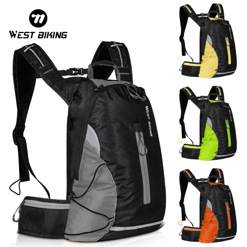 Bicicleta de estilo occidental: mochila para bicicleta ultraligera, mochila impermeable portátil de 15 litros, adecuada para deportes, montaña