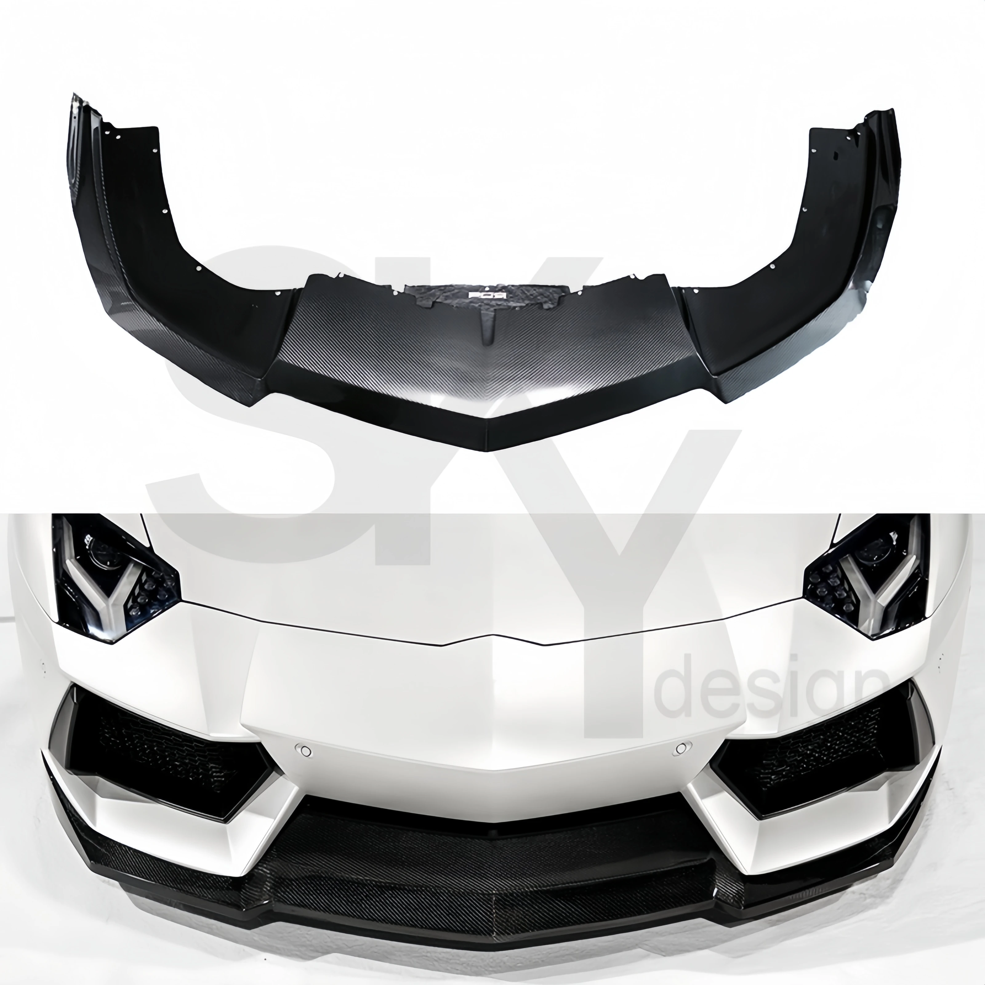 

Forged Carbon Fiber Front Lip Bumper New Condition Carbon Fibre Bodykit Upgrade for Lamborghini Aventador LP700 LP720 Cars