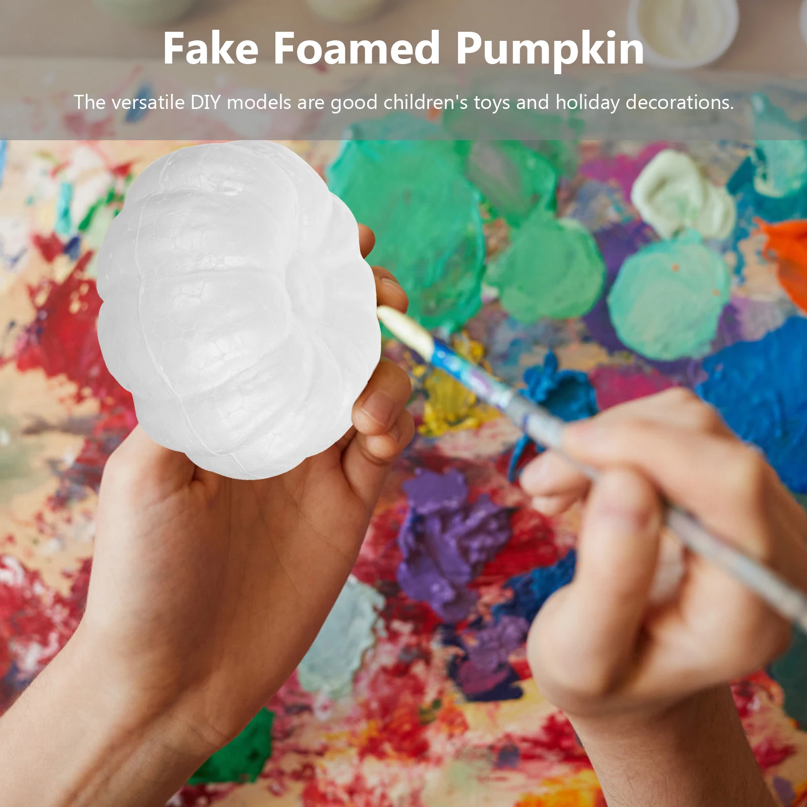 

Halloween Decoration Simulated Pumpkin Accessories Fall Manual White Large Outdoor