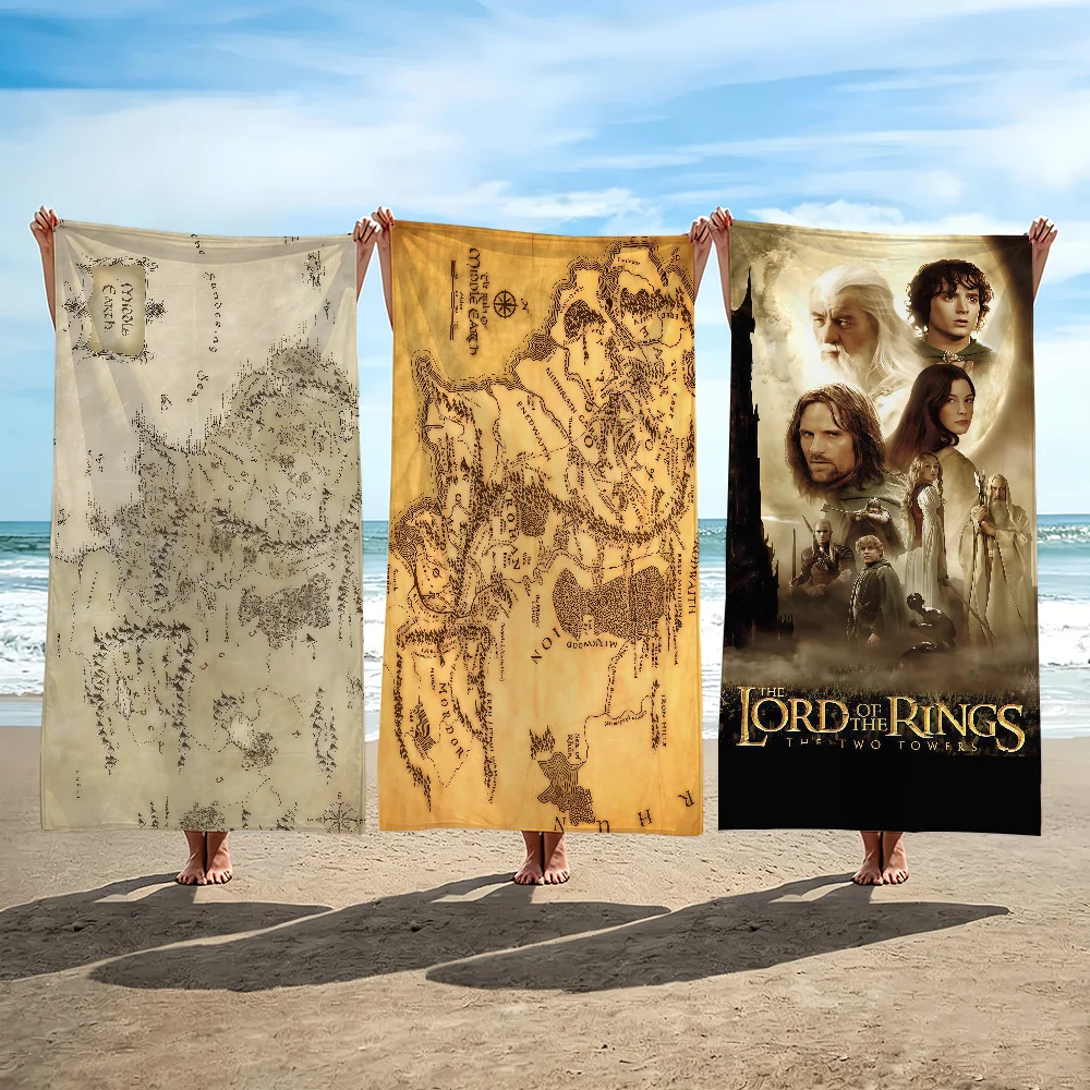Movie The Lords of R-Rings Towel Beach Towel Travel Lightweight Skin Friendly for Pool Beach Camping Cruise Summer