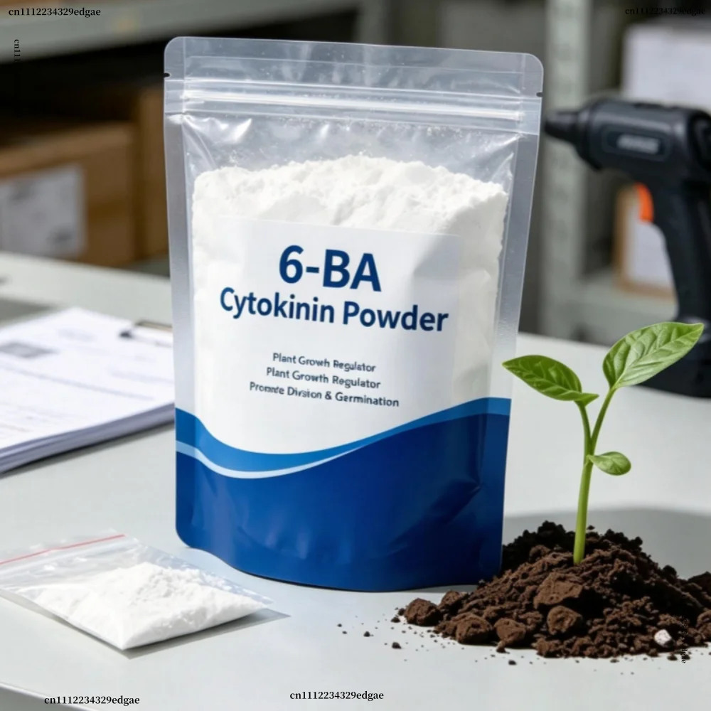 6-BA Powder 6-Benzylaminopurine Cytokinin Plant Growth Regulator Promote Germination Cell Division Garden Farm Use
