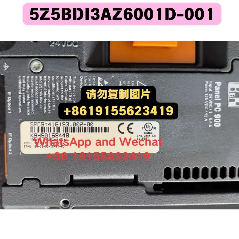 Used OEM disassembled parts PC panel pc 900 5pc9:416193.002-00 5Z5BDI3AZ6001D-001 Functional test OK Quick delivery