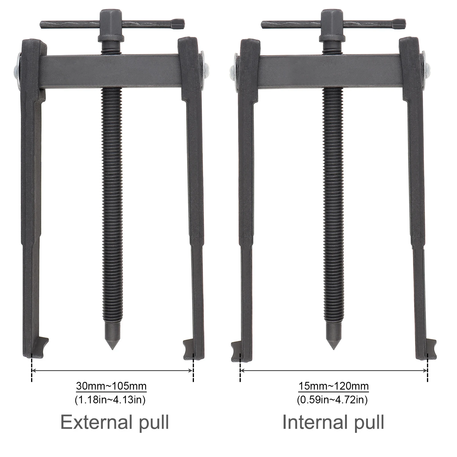 3/4/6/8/8.6 Inch Adjustable 2 Claw Jaw Bearing Puller High Carbon Steel Gear Pullers Automotive Repair Removal Tool