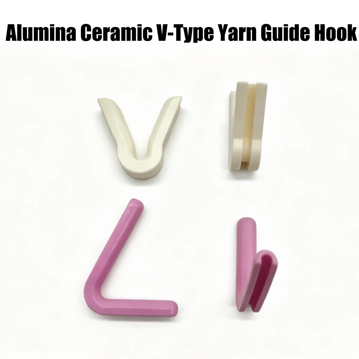 Alumina Ceramic V-Shaped Thread Guide Hook Wear Resistant Textile Spinning Machine Parts