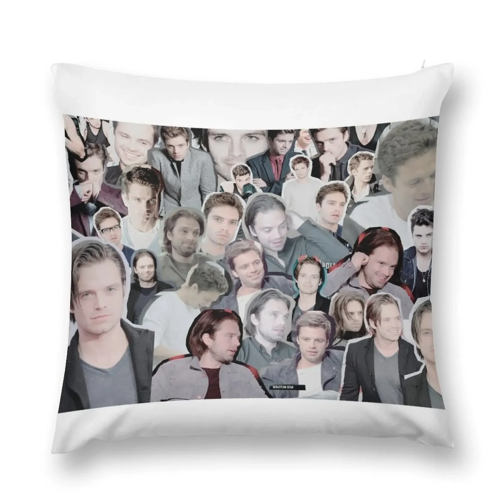 

sebastian stan Throw Pillow Cushions Cover Pillow Decor pillow