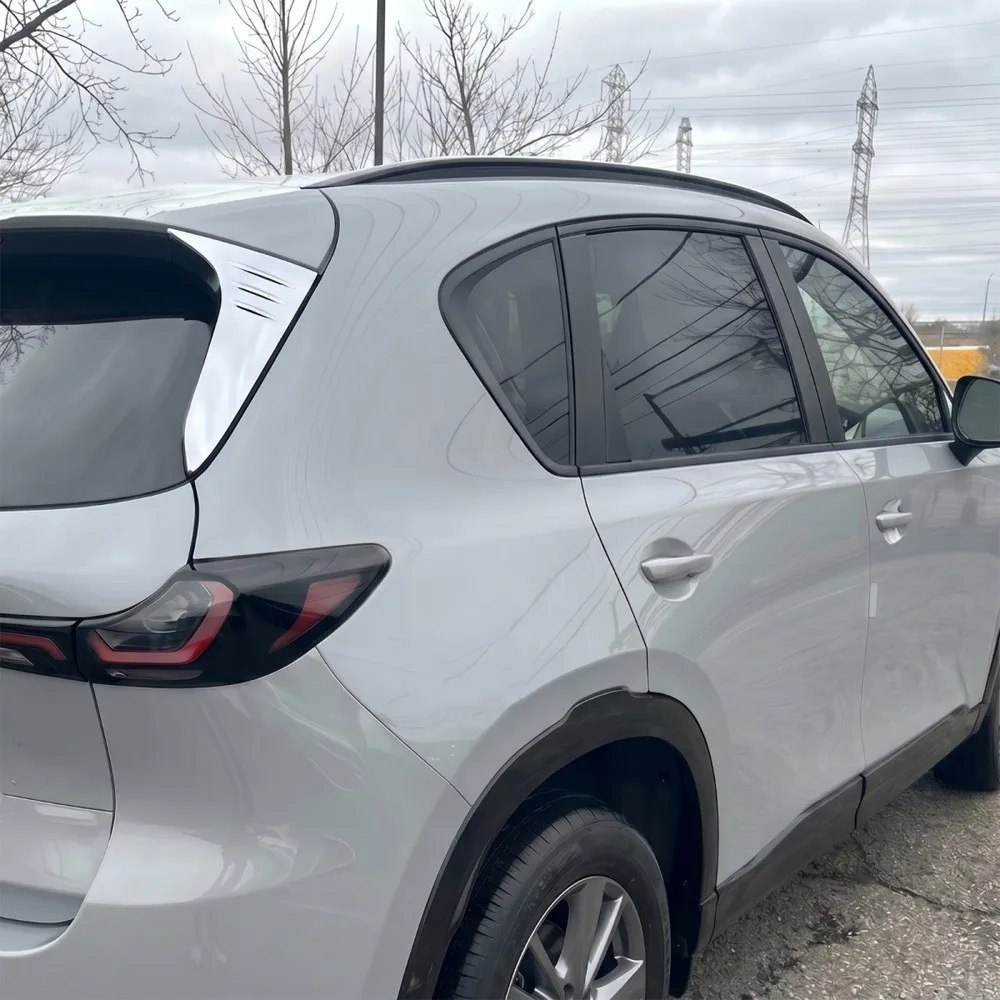 

For Mazda CX-5 CX5 2026 2027 Rear Wing Trim Cover Rear Window Rear Door Spoiler 3D Three-Dimensional Design Sticker Accessories