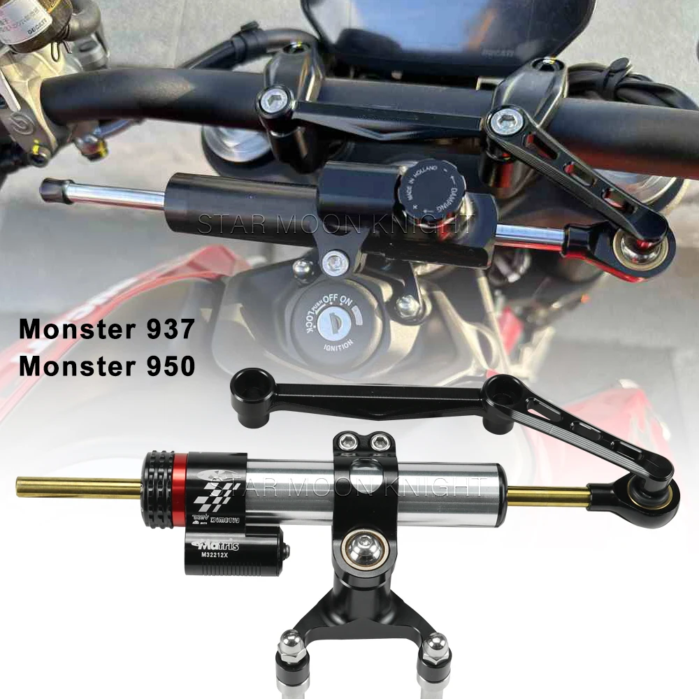 

Steering Damper Kit For Ducati Monster 950 Monster 950 Monster 937 2021- Handle Shock Absorbers Accessories