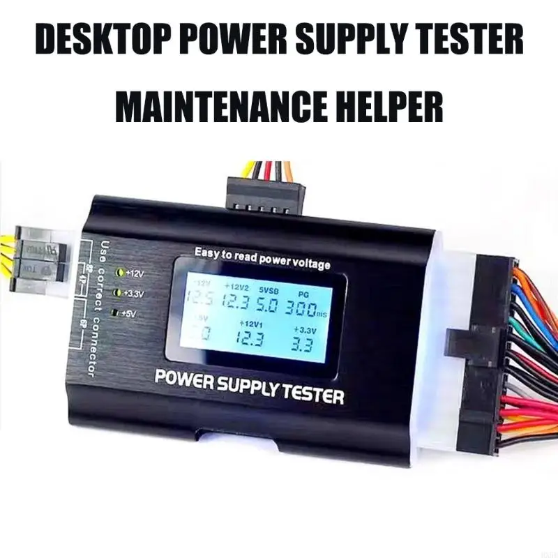 Computer Power Supply Tester Connector Power Supply Tester LCD Screen HX5E