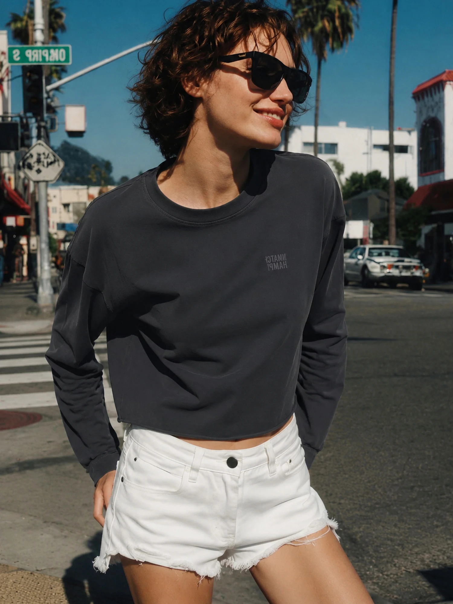 NingYiZhuo High Count Combed Long Staple Cotton T-Shirt Short Cuffed Sleeveless round Neck Top Comfortable Versatile Women's ...