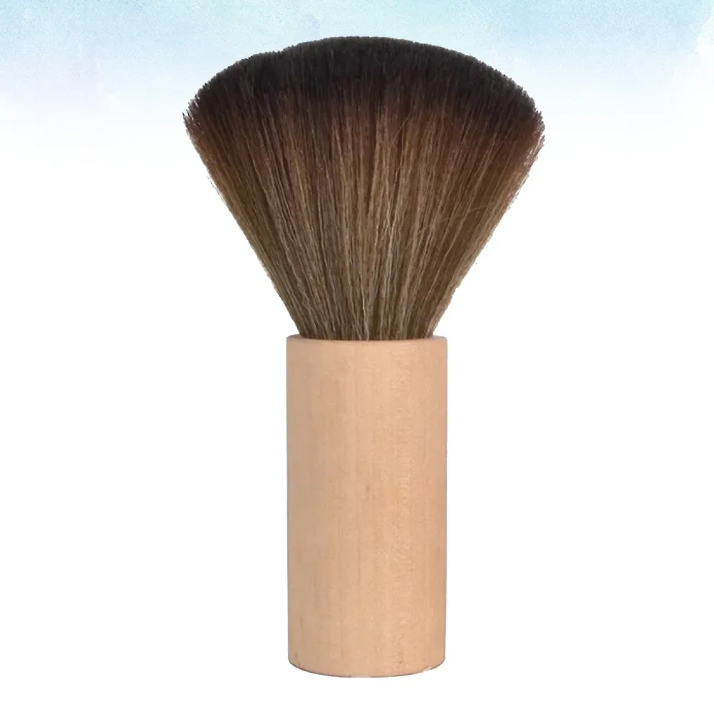 Soft Bristle Wooden Hair Cutting Hair Cleaning Styling Brush Portable Professional Barber Accessories