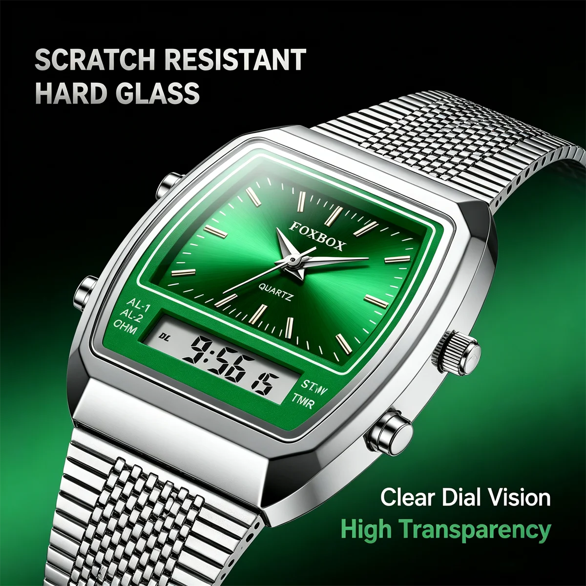 LIGE Men's Watch Electronic Watch Fashion Multifunction Dual Display Clock Luminous Waterproof Casual Digital Watches Relógio