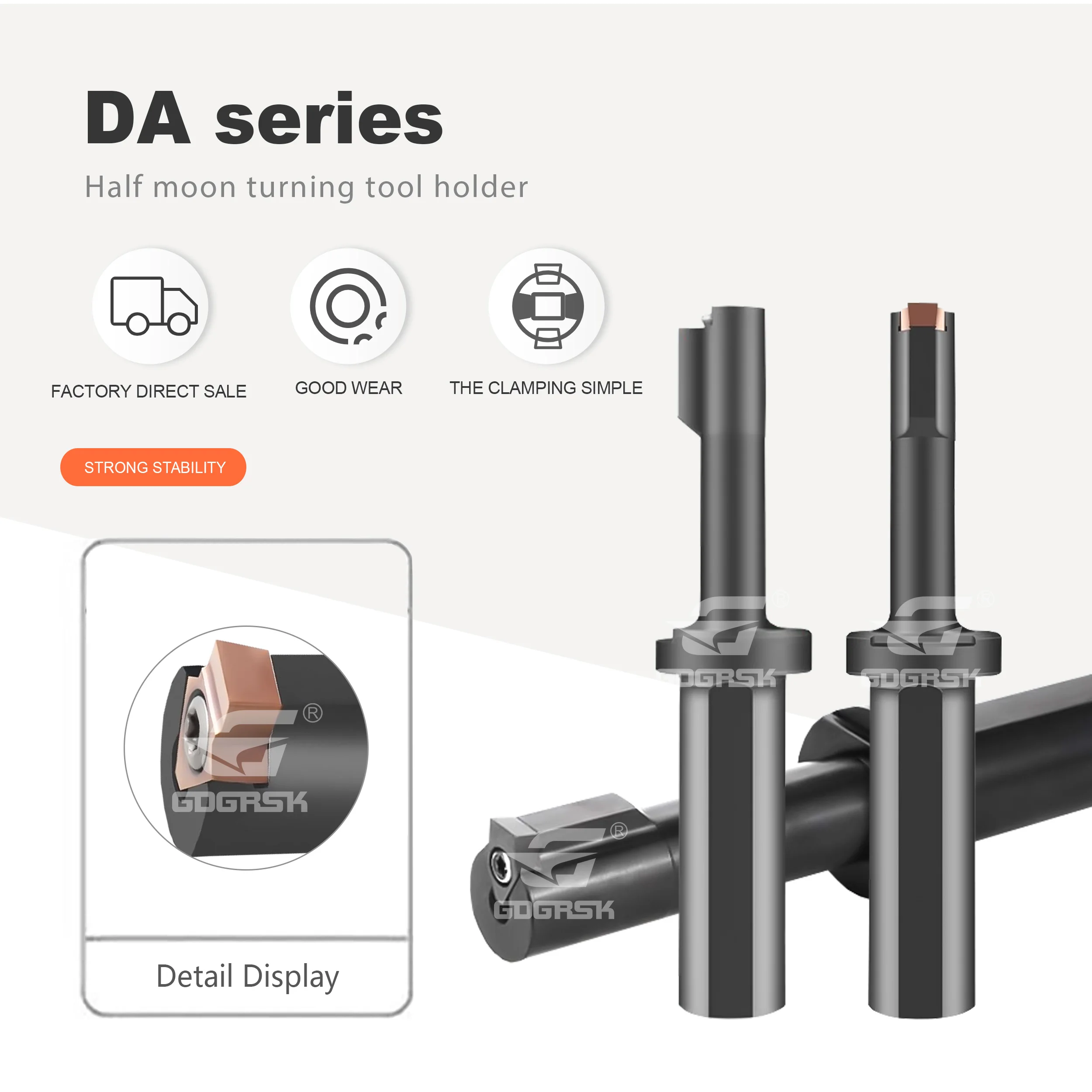 

DW Series Keyway Insertion Knife DW-2 2mm Inserts DA2-3-40L-13.5F-C25 Machining Center CNC Milling Machine Slotting Cutter Rod